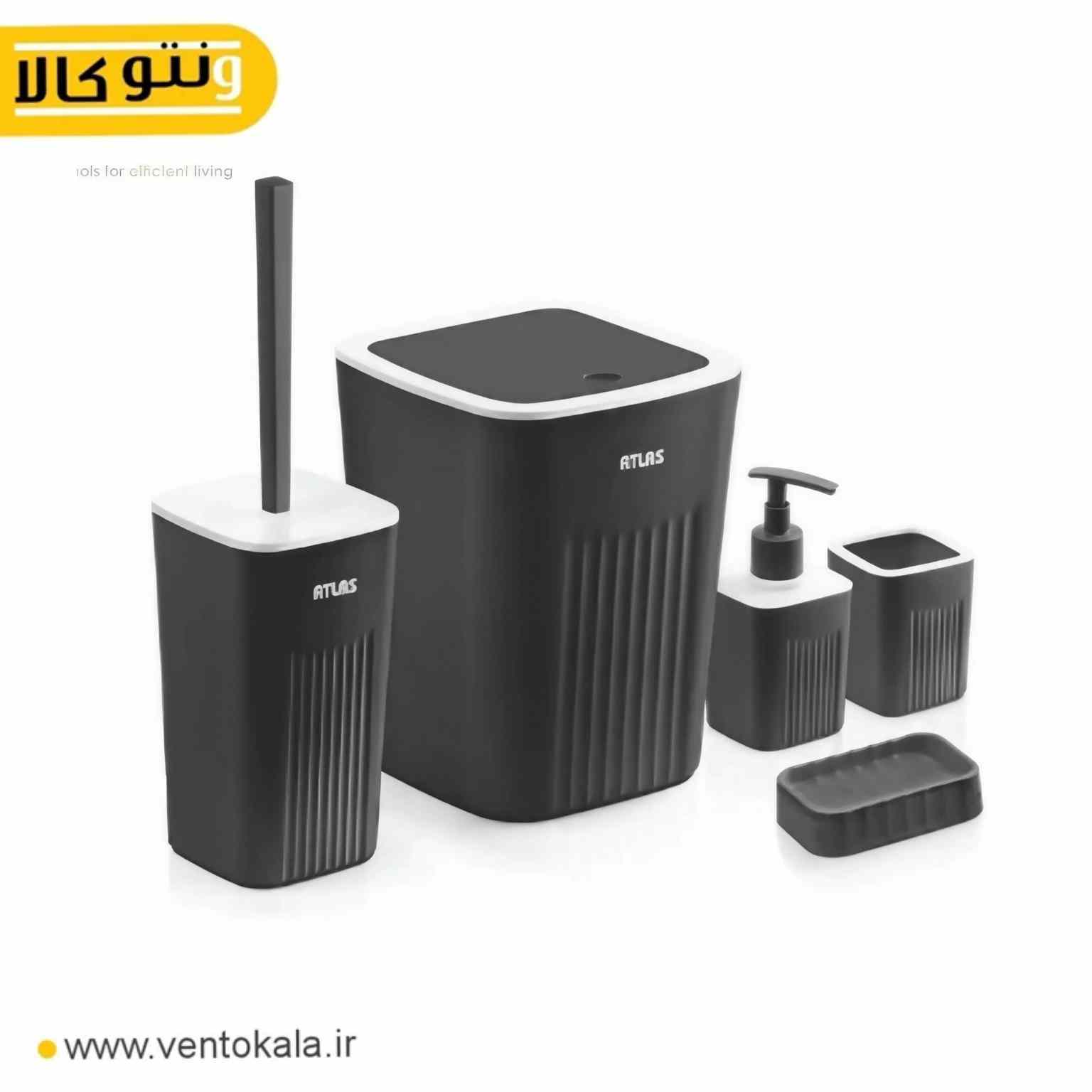 ست سرویس بهداشتی مدل موج مشکی