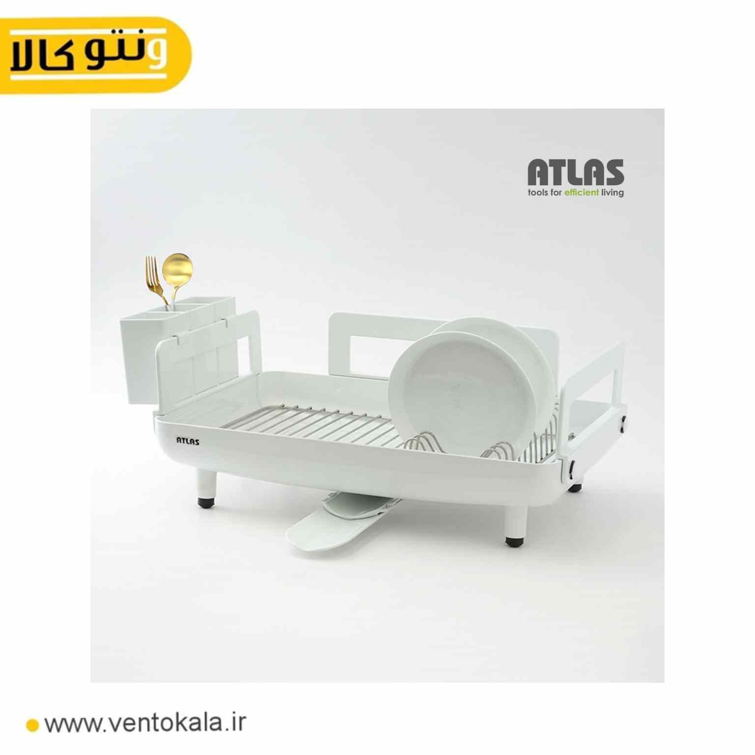 جاظرفی یک طبقه کنار سینک اطلس مدل شقایق اکونومی (رنگ انتخاب شود) | کد 9695 - 9698